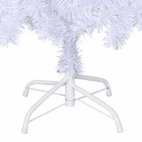 Artificial Christmas Tree with Thick Branches White 120 cm PVC - Rear View