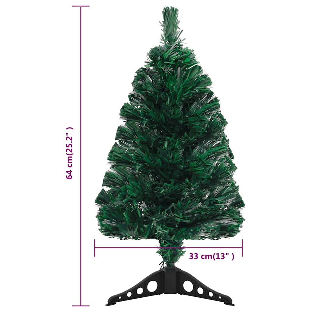 Artificial Christmas Tree Green 64 cm Fibre Optic