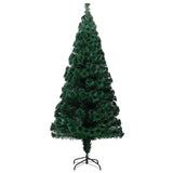Artificial Christmas Tree with Stand Green 180 cm Fibre Optic - Front View