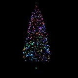 Artificial Christmas Tree with Stand Green 180 cm Fibre Optic - Side View