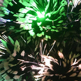Pre-lit Christmas Tree Green and White 64 cm Fibre Optic - Close-Up Angle