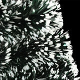 Pre-lit Christmas Tree Green and White 120 cm Fibre Optic - Rear View