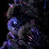 Pre-lit Christmas Tree Green and White 150 cm Fibre Optic