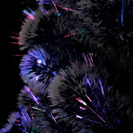 Pre-lit Christmas Tree Green and White 210 cm Fibre Optic
