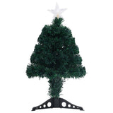 Pre-lit Christmas Tree with Stand 64 cm Fibre Optic - Front View