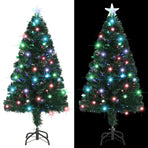 Pre-lit Christmas Tree with Stand 120 cm Fibre Optic