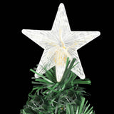 Artificial Pre-lit Christmas Tree with Stand 180 cm Fibre Optic