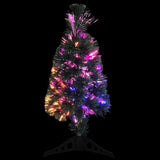 Artificial Slim Christmas Tree with Stand 64 cm Fibre Optic - Side View