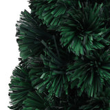 Artificial Slim Christmas Tree with Stand 64 cm Fibre Optic - Rear View