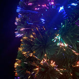 Artificial Slim Christmas Tree with Stand 120 cm Fibre Optic