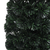 Artificial Slim Christmas Tree with Stand 150 cm Fibre Optic