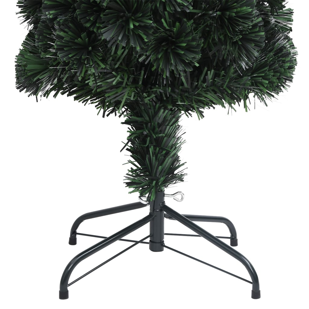 Artificial Slim Christmas Tree with Stand 150 cm Fibre Optic