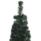 Artificial Slim Christmas Tree with Stand 180 cm Fibre Optic - 45-Degree Angle