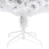 Artificial Pre-lit Christmas Tree White 120 cm Fibre Optic - Low Angle