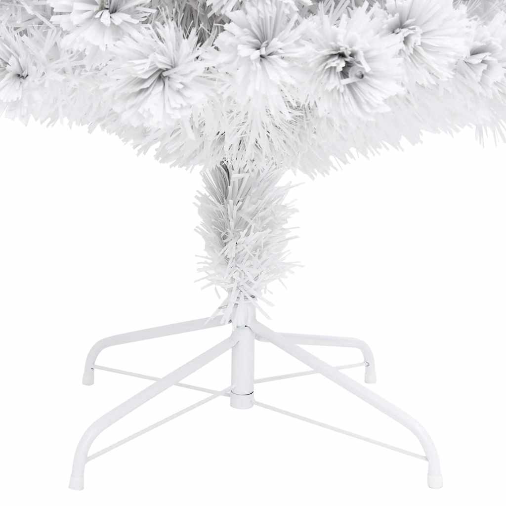 Artificial Pre-lit Christmas Tree White 150 cm Fibre Optic