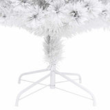 Artificial Pre-lit Christmas Tree White 150 cm Fibre Optic