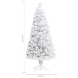 Artificial Pre-lit Christmas Tree White 150 cm Fibre Optic - Extra Image