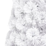 Artificial Pre-lit Christmas Tree White 180 cm Fibre Optic - Close-Up Angle