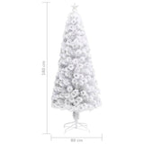 Artificial Pre-lit Christmas Tree White 180 cm Fibre Optic - Extra Image