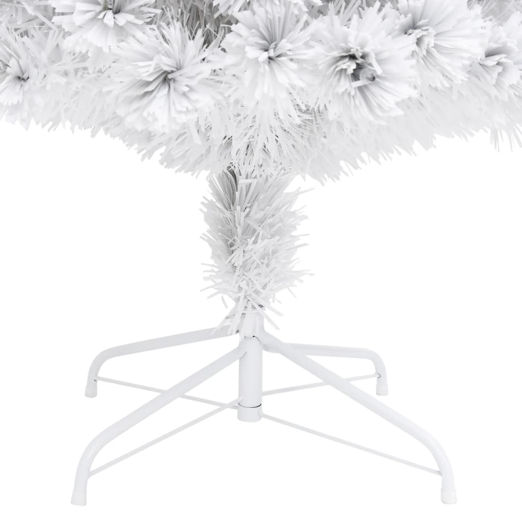 Artificial Pre-lit Christmas Tree White 210 cm Fibre Optic