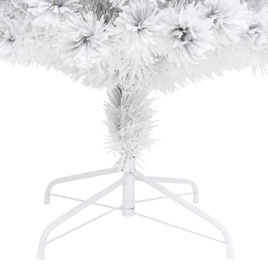 Artificial Pre-lit Christmas Tree White 210 cm Fibre Optic