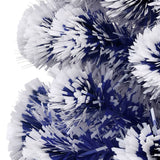 Artificial Pre-lit Christmas Tree White&Blue 64 cm Fibre Optic