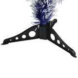 Artificial Pre-lit Christmas Tree White&Blue 64 cm Fibre Optic - Close-Up Angle