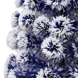 Artificial Pre-lit Christmas Tree White&Blue 120 cm Fibre Optic - Close-Up Angle