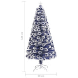 Artificial Pre-lit Christmas Tree White&Blue 120 cm Fibre Optic - Extra Image