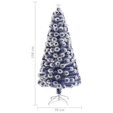 Artificial Pre-lit Christmas Tree White&Blue 150 cm Fibre Optic - Extra Image
