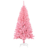 Artificial Christmas Tree with Stand Pink 120 cm PVC - Front View