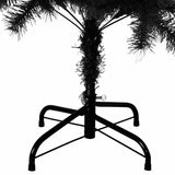 Artificial Christmas Tree with Stand Black 120 cm PVC - Rear View