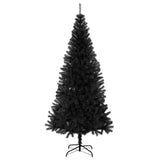 Artificial Christmas Tree with Stand Black 240 cm PVC