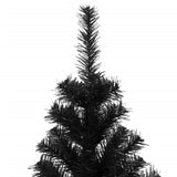 Artificial Christmas Tree with Stand Black 240 cm PVC