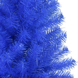 Artificial Christmas Tree with Stand Blue 240 cm PVC - 45-Degree Angle