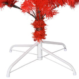 Artificial Christmas Tree with Stand Red 240 cm PVC - 45-Degree Angle