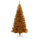 Artificial Christmas Tree with Stand Gold 240 cm PET - Front View