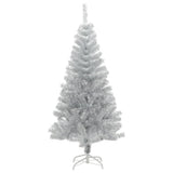 Artificial Christmas Tree with Stand Silver 120 cm PET - Front View