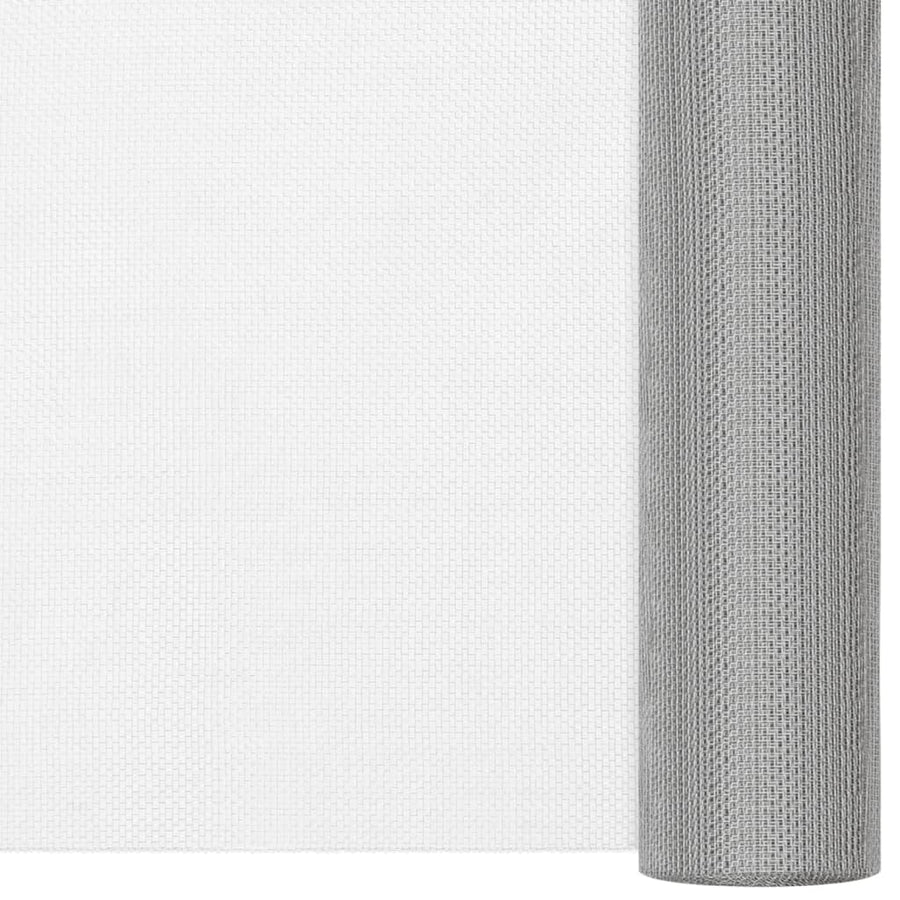 Mesh Screen Stainless Steel 80x1000 cm Silver