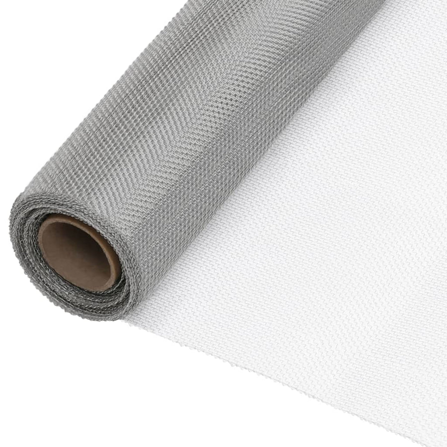 Mesh Screen Stainless Steel 112x500 cm Silver