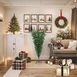 Upside-down Artificial Christmas Tree with Stand Green 120 cm - Front View