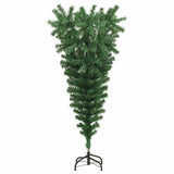 Upside-down Artificial Christmas Tree with Stand Green 120 cm - Side View