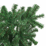 Upside-down Artificial Christmas Tree with Stand Green 120 cm - Top-Down View