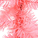 Christmas Garland with LED Lights 5 m Pink - Side View