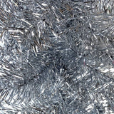 Christmas Garland with LED Lights 5 m Silver - Top-Down View