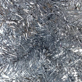 Christmas Garland with LED Lights 10 m Silver - Top-Down View