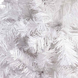 Slim Christmas Tree White 120 cm - Top-Down View