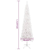 Slim Christmas Tree White 120 cm - Close-Up Angle