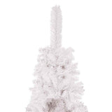 Slim Christmas Tree White 150 cm - Top-Down View