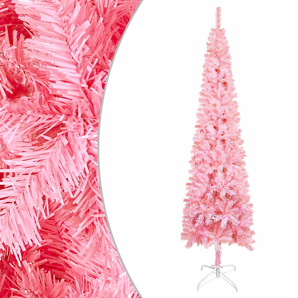 Slim Christmas Tree Pink 150 cm